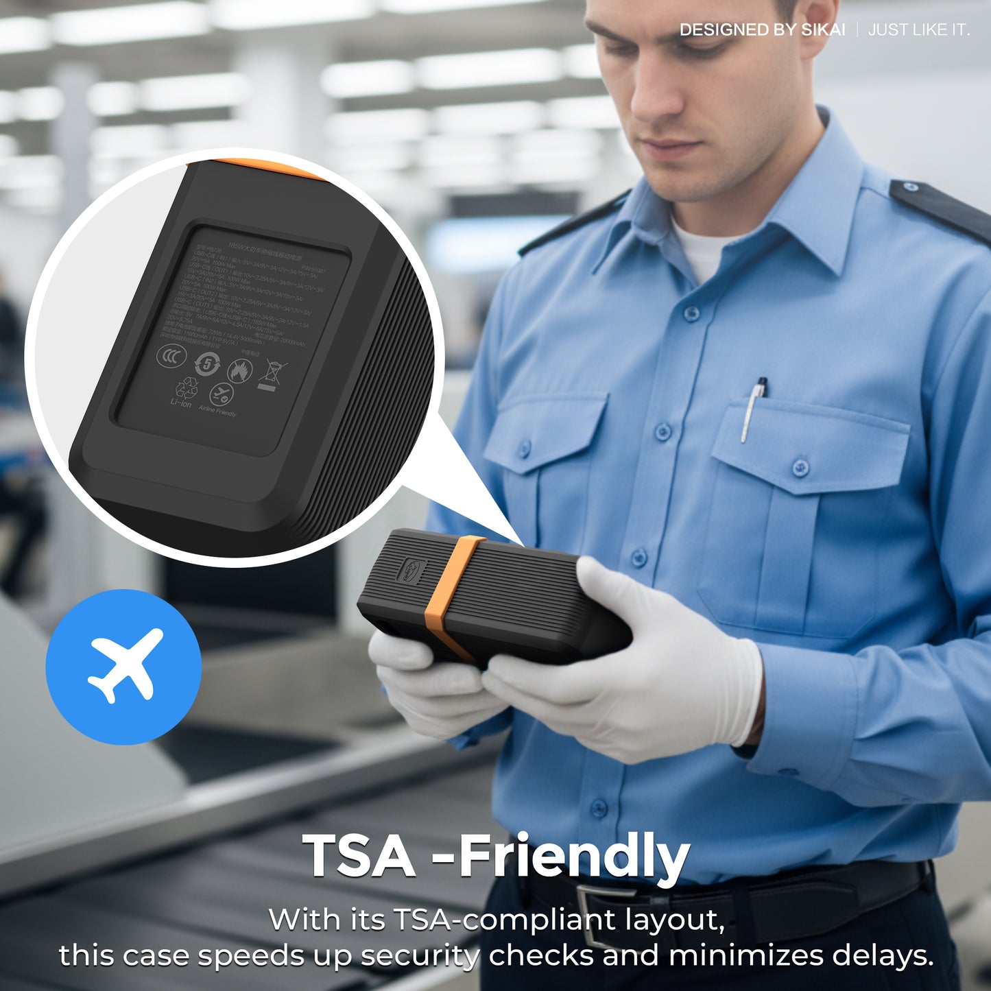 SikaiCase Silicone Case for UGREEN Nexode Power Bank 20000mAh 165W with Retractable USB-C Cable