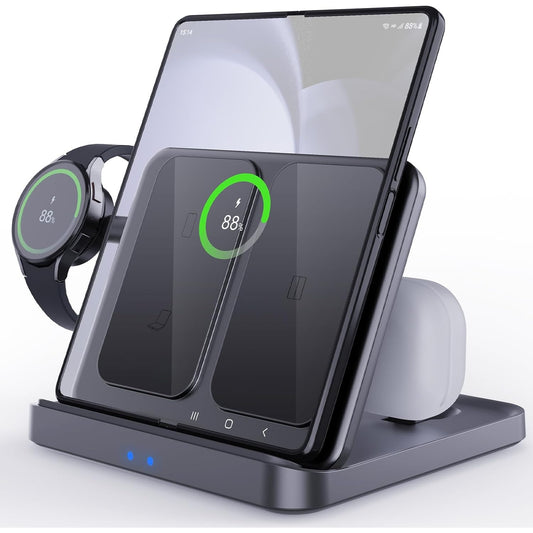 3 in 1 Wireless Charger Stand For Google Pixel Fold/Pixel 7 6 5 Fast Charging Dock Station for Google Pixel Watch 2/1/Buds Pro - SIKAI CASE