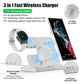 3 in 1 Wireless Charger Stand for Samsung Galaxy S23 S22 21 Ultra S20 30W Fast Charging Dock Station Watch 6 /5 Holder Buds2 Pro - SIKAI CASE
