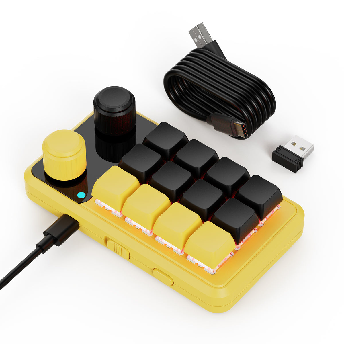 SikaiCase 12-Key + 2-Knob Programmable Mechanical Mini Keyboard