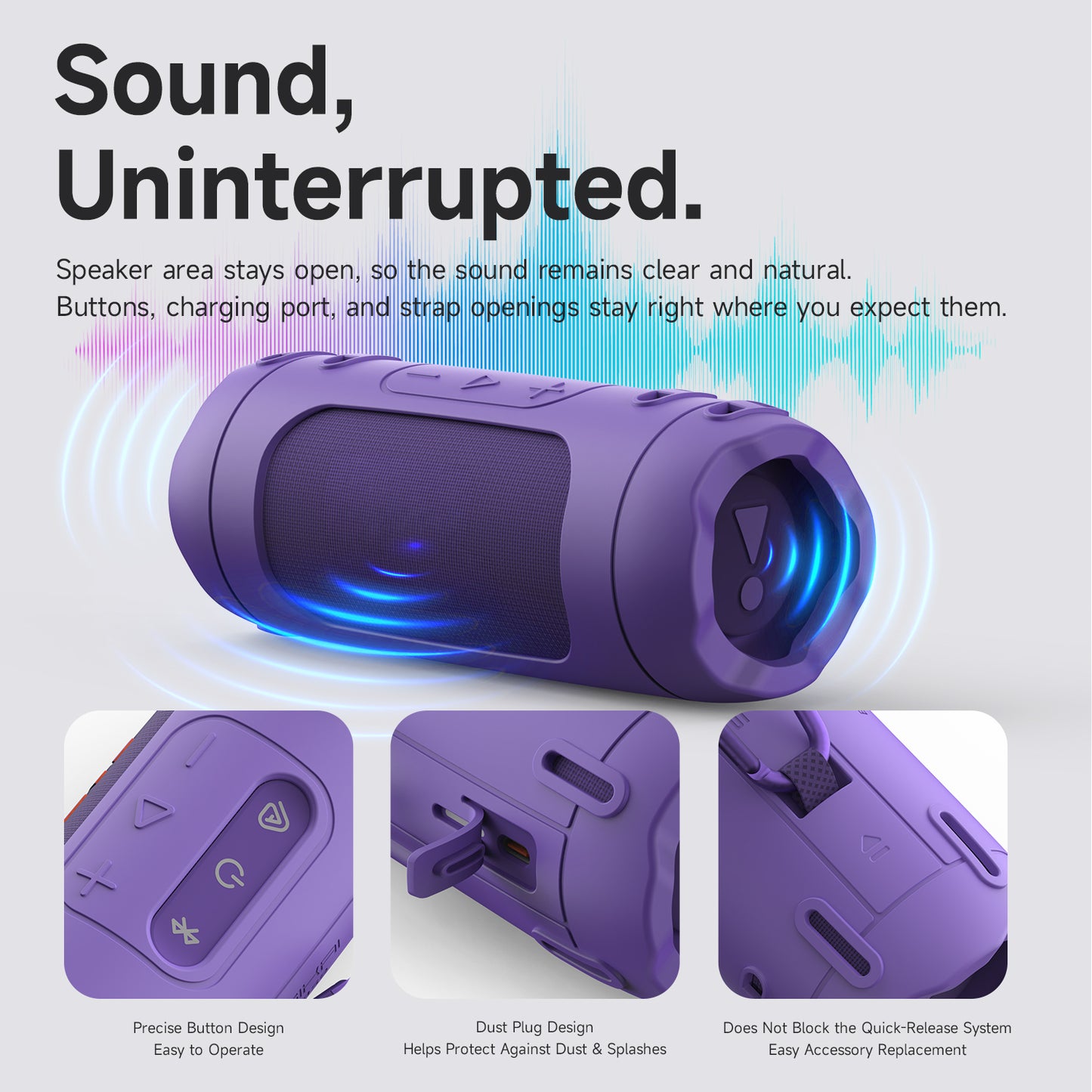 SikaiCase Silicone Case for JBL Flip 7 Portable Speaker