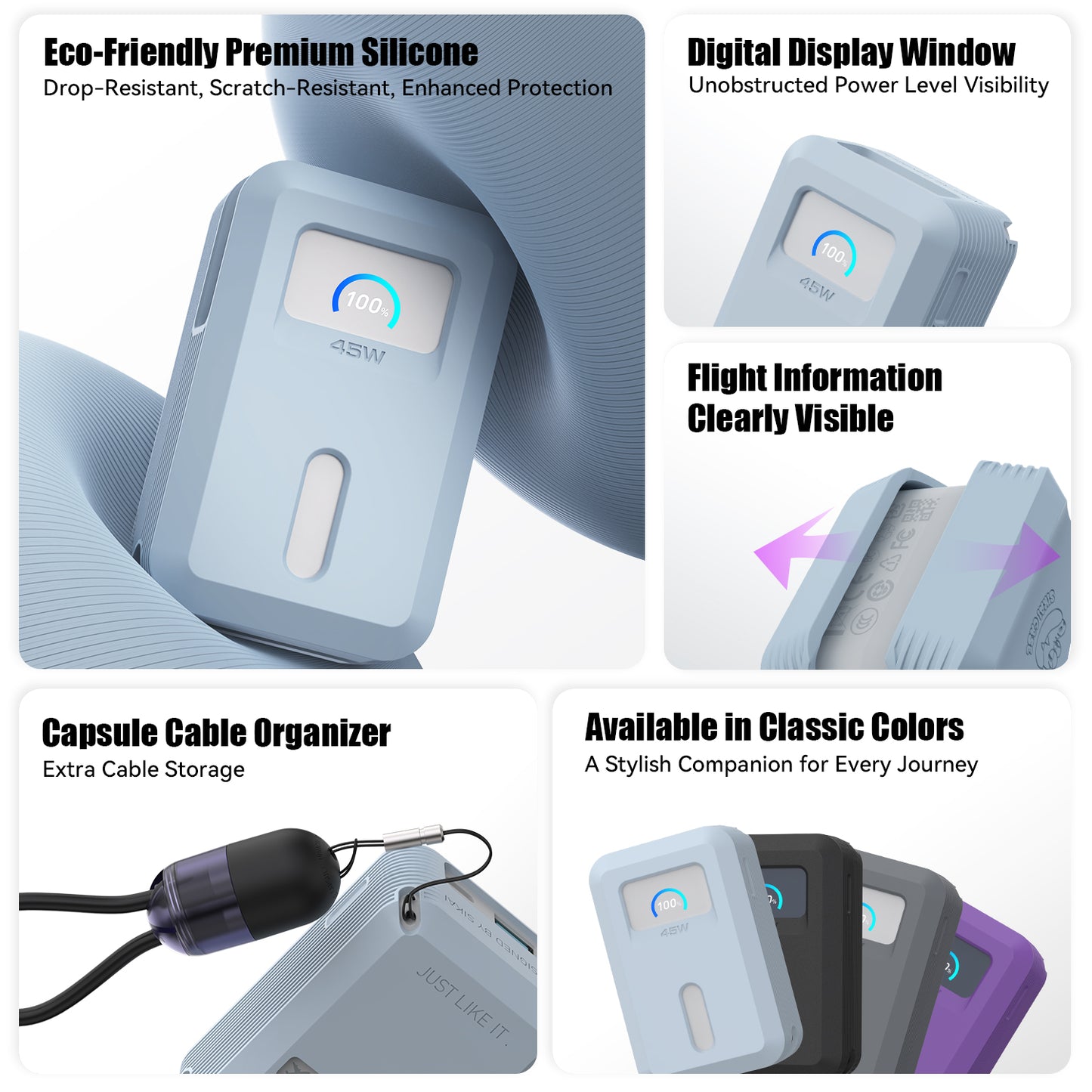 Silicone Case for Anker Nano Power Bank (10K, 45W) A1638