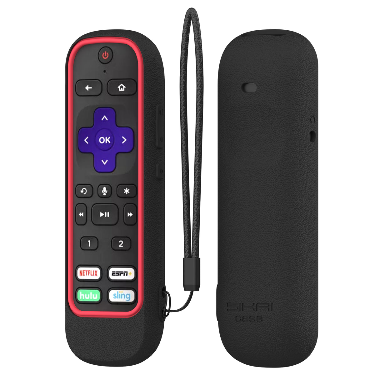 SikaiCase color-block silicone remote cover for Roku Voice Remote Pro RCS01R and Ultra 4800R 4670R - product image 7