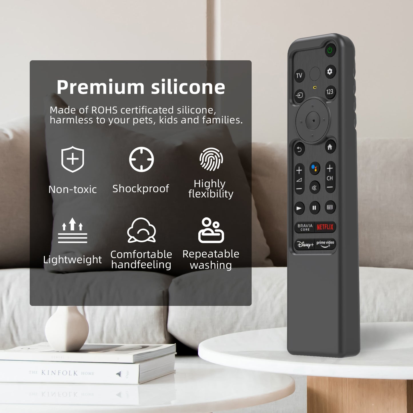 SikaiCase Silicone Remote Cover for Sony BRAVIA XR Remote (RMF-TX800P / TX900U)