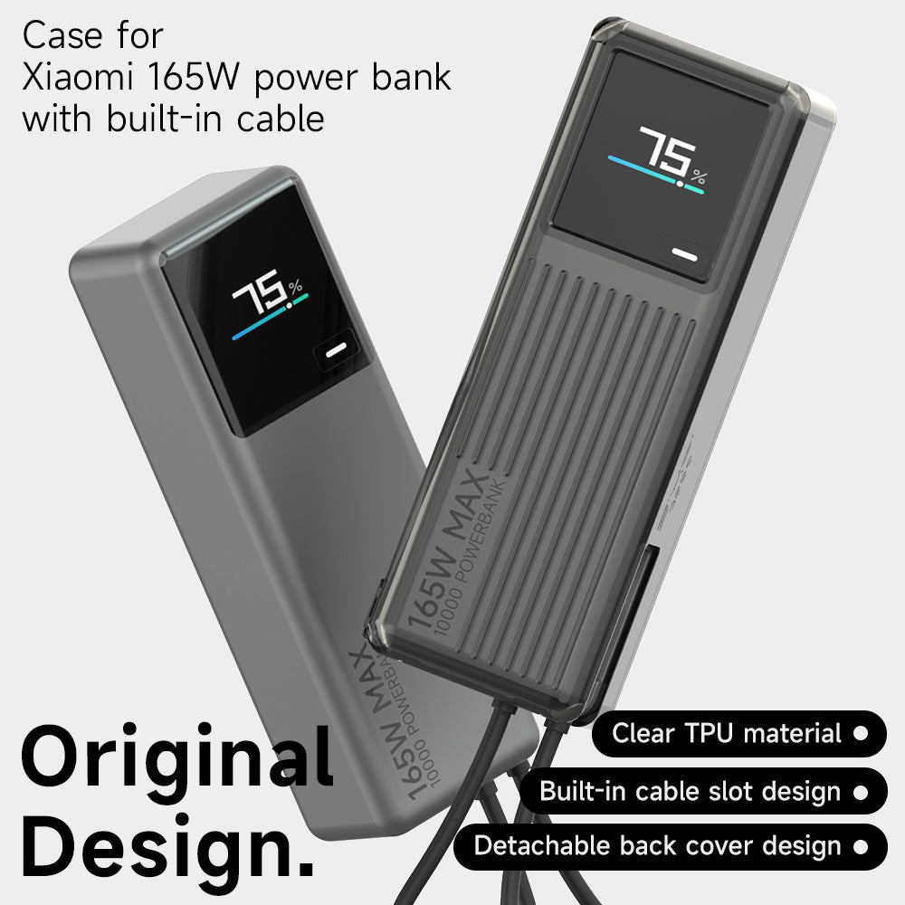 SikaiCase TPU Protective Case for Xiaomi 165W 10000mAh Power Bank (Integrated Cable)