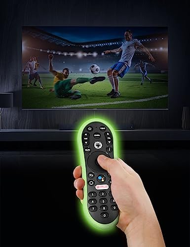 SIKAI Silicone Protective Cover for TiVo Stream 4K Remote Shockproof Anti-Lost Remote Case Holder for TiVo Stream 4K Remote, with Remote Loop (Glow in Dark Green)