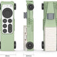 Silicone Apple TV Remote Case Compatible with Apple TV 4K 2021/2022 Remote,Shockproof Protective Skin for New Siri Apple TV Remote (2nd/3nd Generation),Anti-Lost retro car (Green&White)