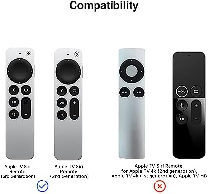 Silicone Apple TV Remote Case Compatible with Apple TV 4K 2021/2022 Remote,Shockproof Protective Skin for New Siri Apple TV Remote (2nd/3nd Generation),Anti-Lost retro car (Green&White)