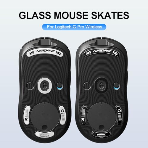 Mouse Feet Skates for Logitech G Pro Wireless Gaming Mouse - 0.8mm PTFE, Smooth Glide, Ultra Strong Flawless Glass Skates, Pro Performance Upgrade (White)