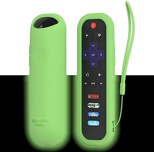 Remote Case for Roku Smart TV RC280 RC282 URC280J XRC280J Remote Control Universal Replacement Lightweight Silicone Case Cover Sleeve Skin with Lanyard for Roku TV Remote