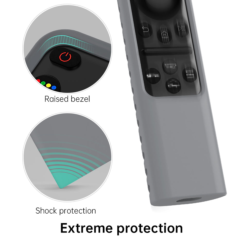 SIKAI Silicone Cover for Samsung BN59-01432A Original Voice Smart TV Remote Control Case for 2023 Solar Charging TM2360E TM2361E