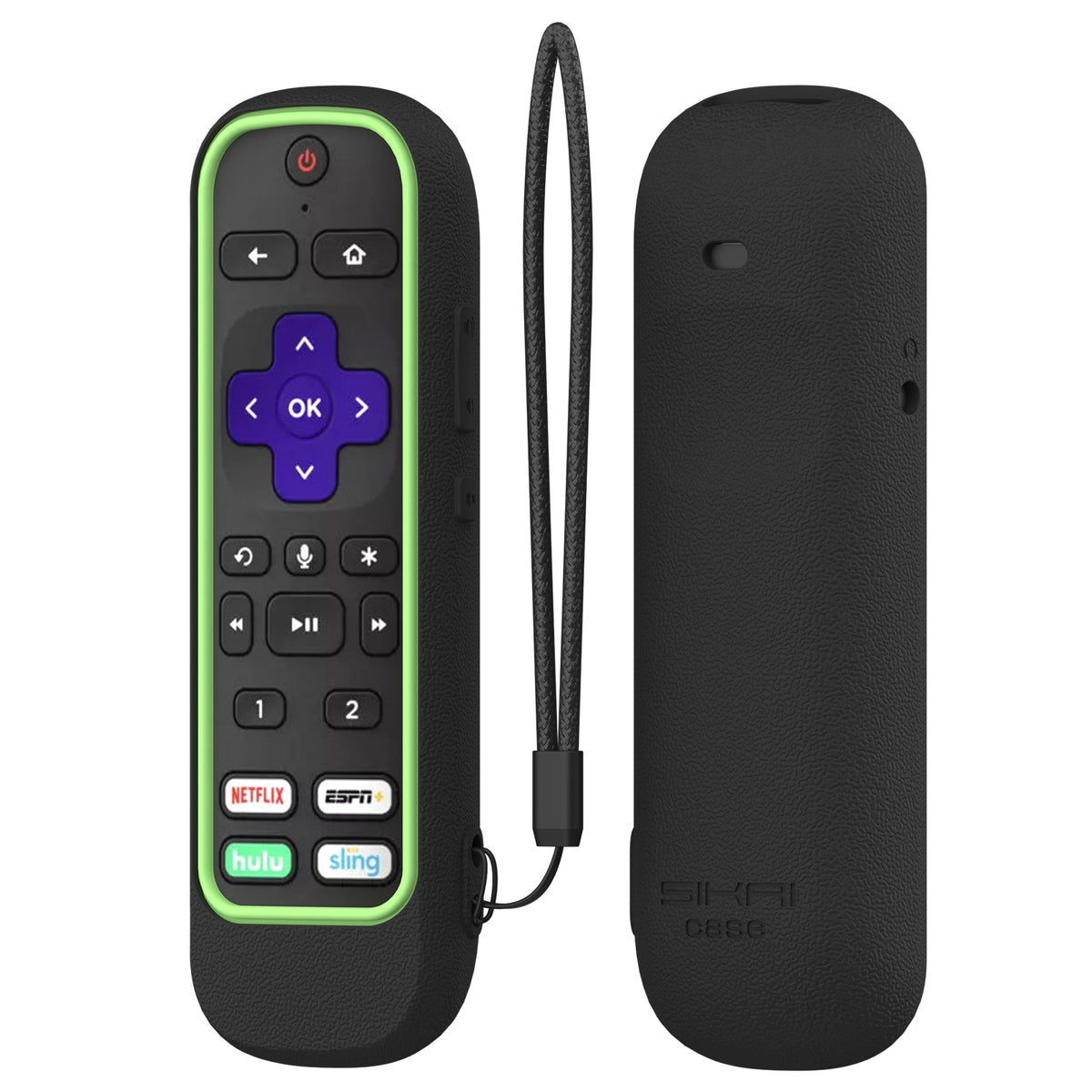 SikaiCase color-block silicone remote cover for Roku Voice Remote Pro RCS01R and Ultra 4800R 4670R - product image 8