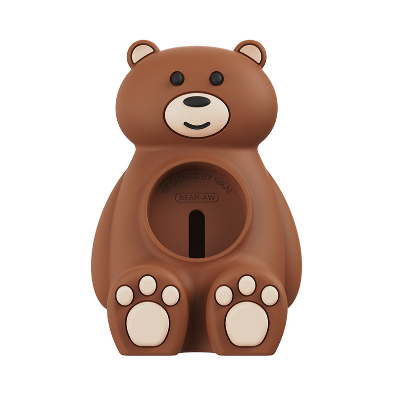 Estación de soporte de reloj de silicona SIKAI Tiny Bear para Apple watch Series 9 8 7 6 5 4 3 2 1 SE1 SE2