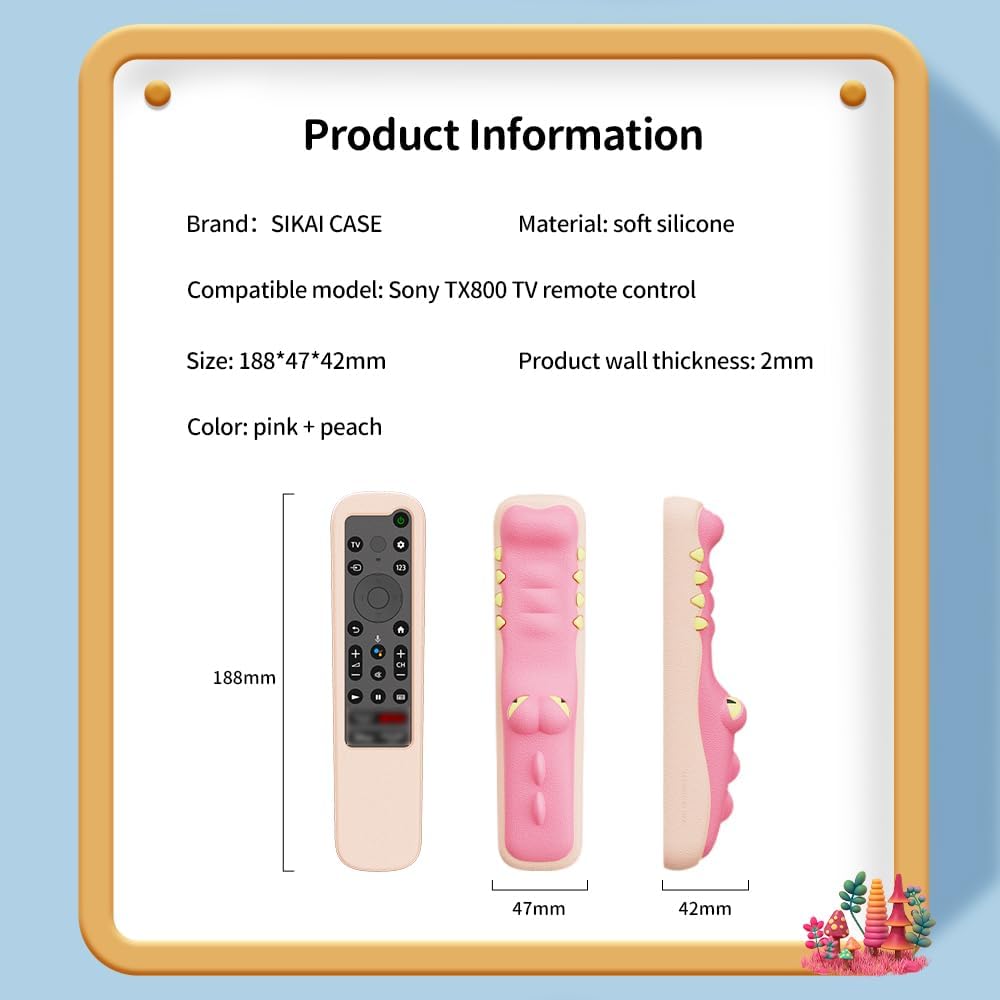 Silicone Sony TV Remote Case - Compatible with 2022-2024 Sony BRAVIA XR TV RMF-TX800P/TX920U/TX900U/TX802U