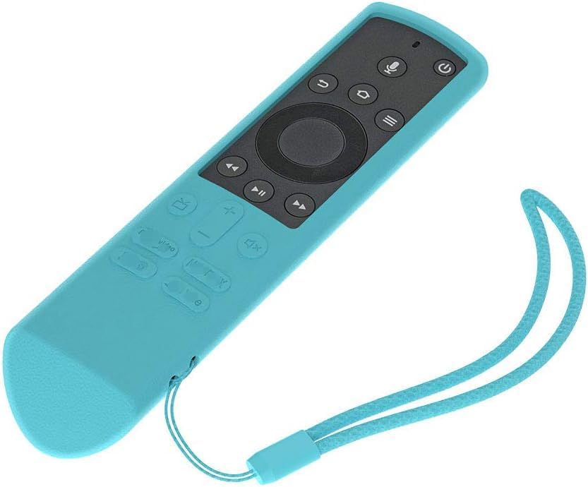 SIKAI Silicone Case for Insignia/Toshiba 4K Smart TV Voice Remote/Element Smart TV Voice Remote Shockproof Protective Cover for TOSHIBA Fire TV Edition Remote (Glow in Dark Blue)