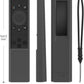 Silicone Samsung Remote Cover Compatible with 2022 Samsung SolarCell Remote TM2280E BN59-01386 BN68-13841G BN59-01385A Cover Samsung TM2240A Remote Case Shockproof Anit-Lost with Lanyard(Black)