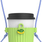 Reusable Silicone Cup Sleeve for YETI Cup 20oz Tumbler with lanyard, 2.8"~3.8" Protective Holders for Kids Bottle, Nonslip Glass Bottle Mug Protector Cover for Home Travel