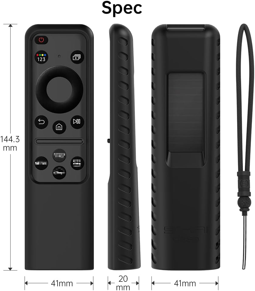 SIKAI CASE Samsung Remote cover designed for New 2023/2024 Samsung SolarCell TV Remote TM2360E/TM2361E 2023 S95D TV