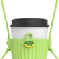 Reusable Silicone Cup Sleeve for YETI Cup 20oz Tumbler with lanyard, 2.8"~3.8" Protective Holders for Kids Bottle, Nonslip Glass Bottle Mug Protector Cover for Home Travel
