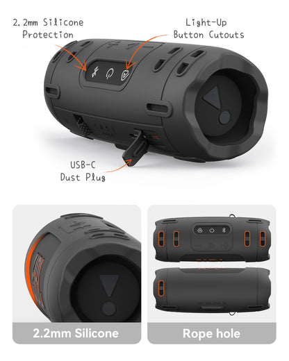 SikaiCase Silicone Case for JBL Flip 7 Portable Speaker