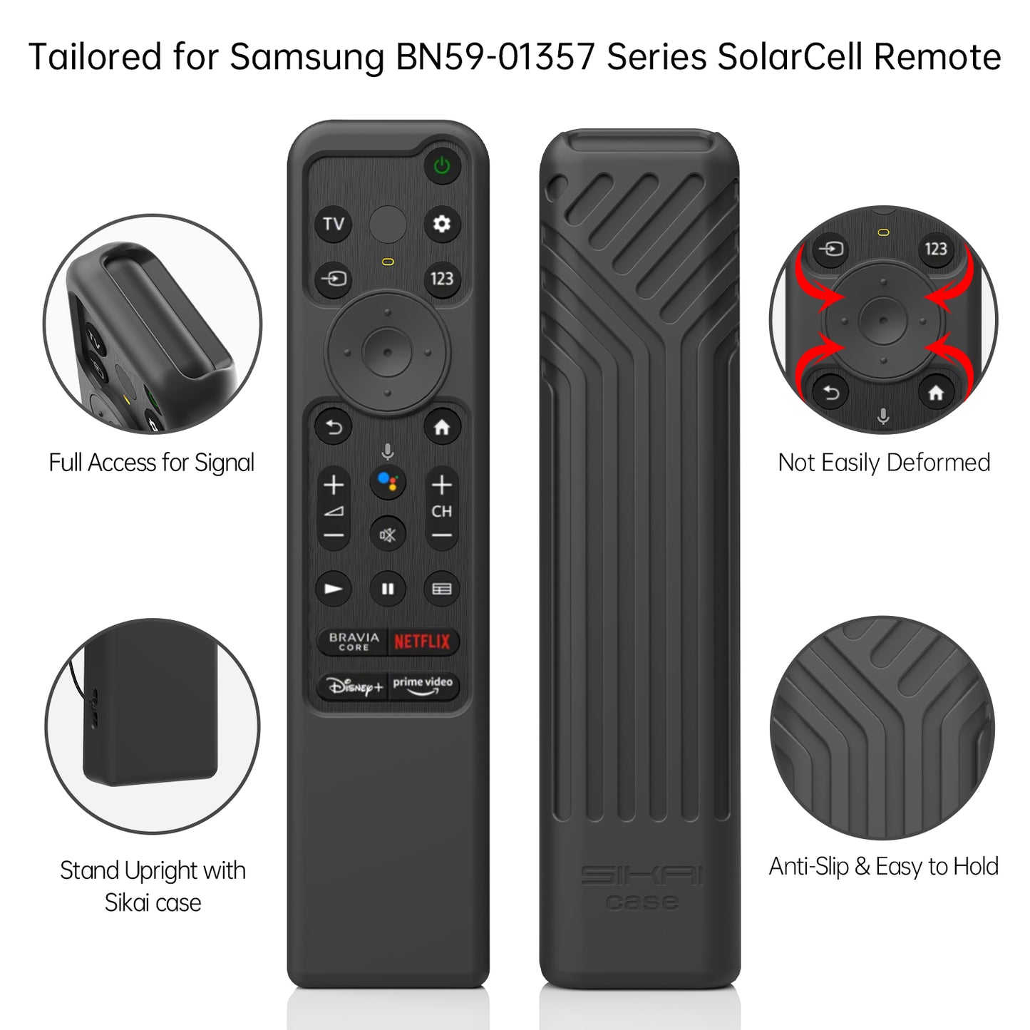 SikaiCase Silicone Remote Cover for Sony BRAVIA XR Remote (RMF-TX800P / TX900U)