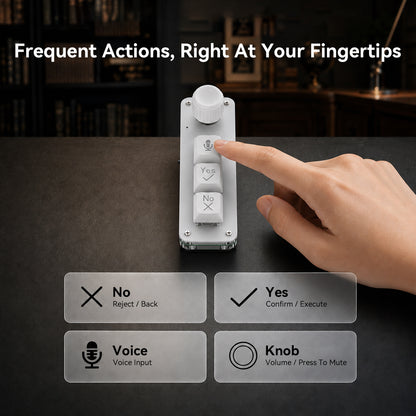 PicoKey Vibe Coding Voice Macro Keypad with Built-In Mic & Knob