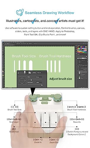 6 Key 2 Knob Programmable Macro Keyboard - Wired/Bluetooth/2.4G, 400mAh, RGB Hot - Swap for Gaming & Photoshop - SIKAI CASE