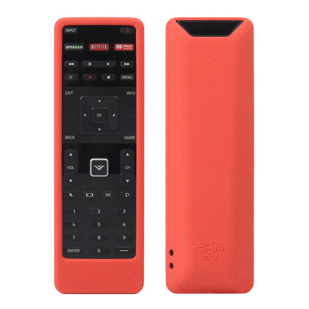 SIKAI Remote Case for Vizio XRT122 Smart TV - Shockproof Silicone Cover with Lanyard