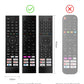 Silicone Hisense Remote Cover Compatible with Hisense Smart TV Remote ERF3C80H,2AVIGBR0001,25780-2AVIGBR0001,Skin-Friendly Case for A4H Series Android TV Remote Anti-Lost with Lanyard(Black)