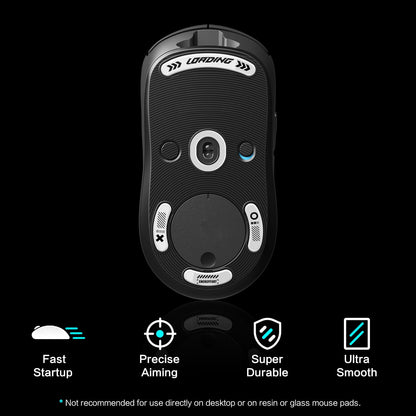 Mouse Feet Skates for Logitech G Pro Wireless Gaming Mouse - 0.8mm PTFE, Smooth Glide, Ultra Strong Flawless Glass Skates, Pro Performance Upgrade (White)