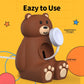 Estación de soporte de reloj de silicona SIKAI Tiny Bear para Apple watch Series 9 8 7 6 5 4 3 2 1 SE1 SE2
