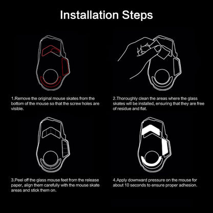 Mouse Feet Skates for Logitech G502 X PLUS - Super Fast and Smooth Replacement for G502X Plus/Lightspeed