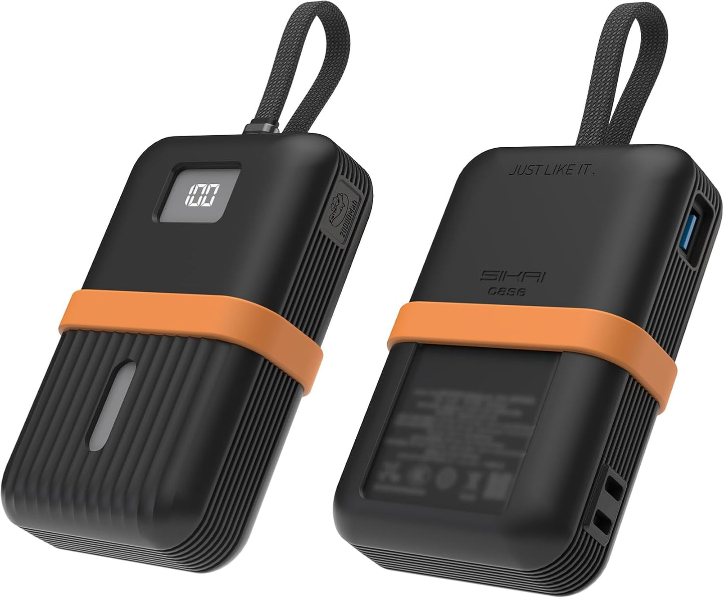 Silicone Case for Anker Zolo Power Bank (20,000mAh 30W) A1681/A1688H11 Protective Cover with Lanyard Slot, Drop-Proof Dust-Proof Precise Cutouts for Daily Use & Travel