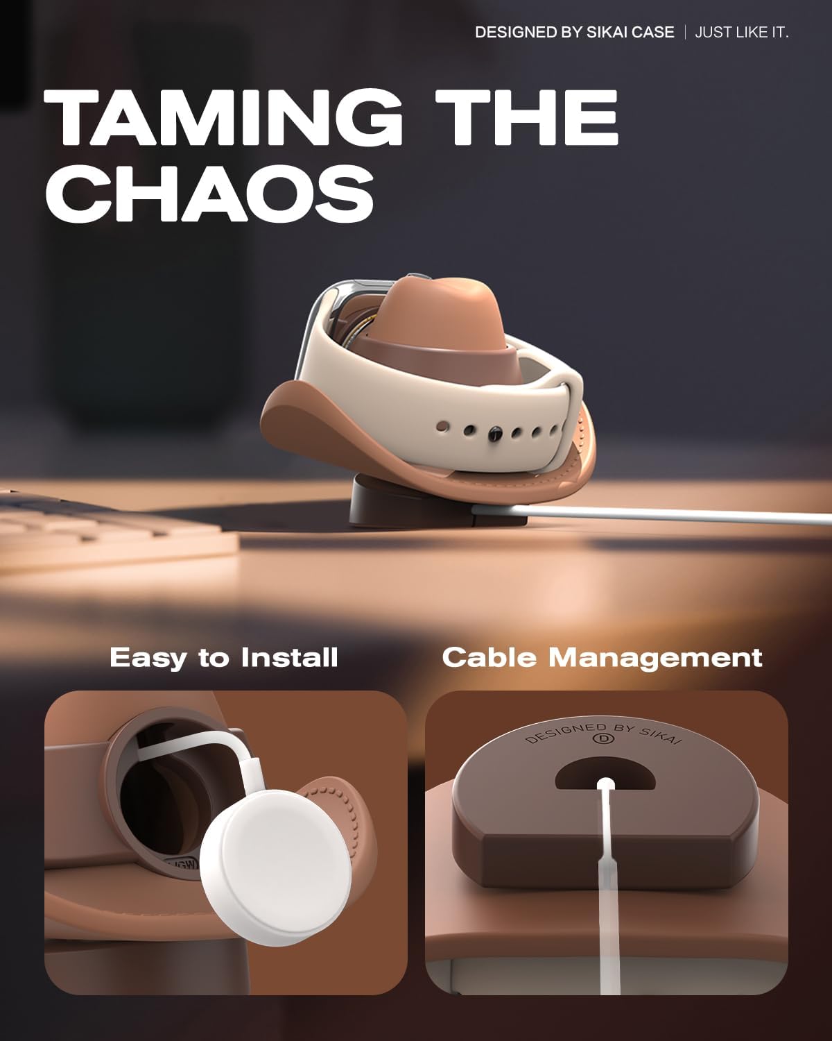 Cowboy Hat Charger Stand Compatible with Apple Watch Series Ultra2/Ultra/10/9/8/SE2/7/6/SE/5/4/3/2/1 (49/46/45/44/42/41/40/38mm),Cowboy Hat iWatch Stand,Supports Nightstand Mode