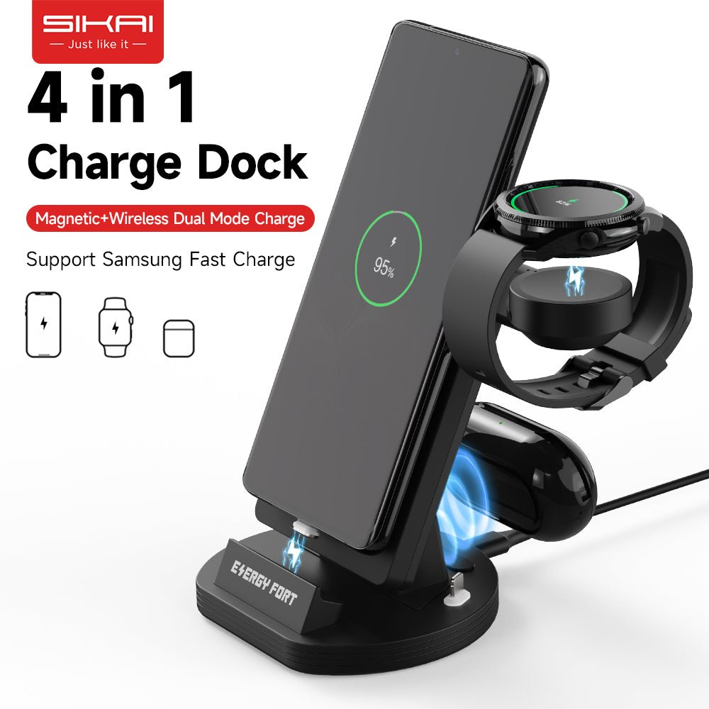 66W Magnetic Wireless Charger for Samsung Galaxy Watch 5 5Pro 4 Classic 3 active 2 1 - SIKAI CASE