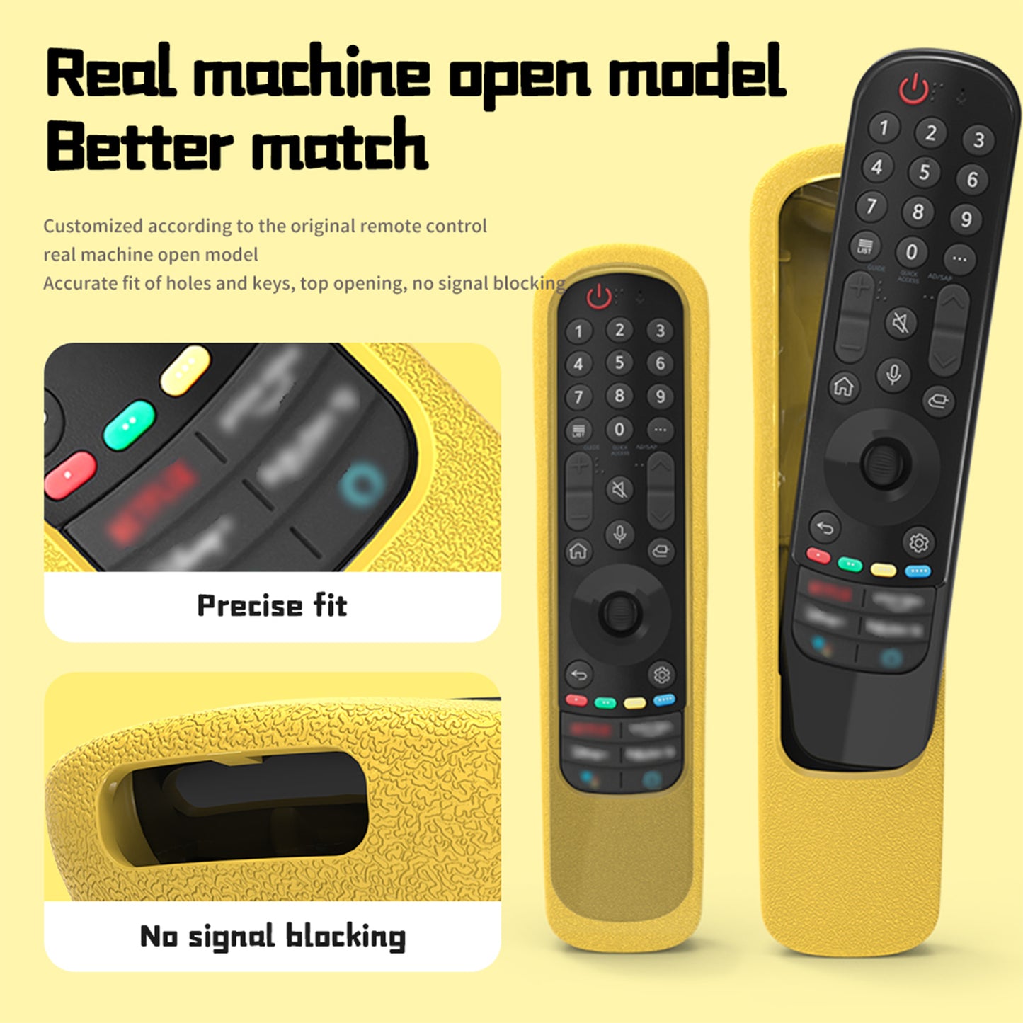 SikaiCase Crocodile Silicone Remote Cover for LG Magic Remote MR21 / MR22 / MR23 / MR24