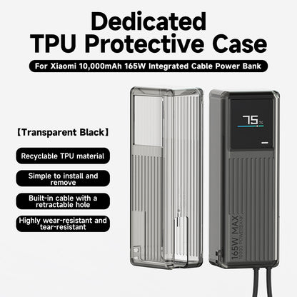 SikaiCase TPU Protective Case for Xiaomi 165W 10000mAh Power Bank (Integrated Cable)