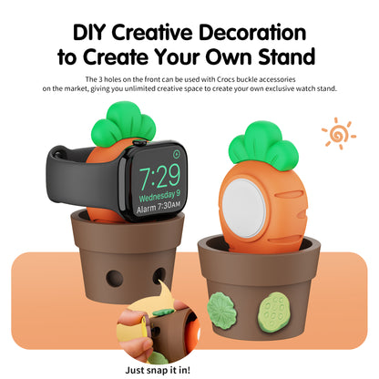 SikaiCase Potted Plant Charger Stand for Apple Watch