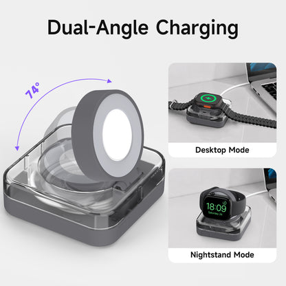 SikaiCase Travel Charging Dock Cable Organizer for Apple Watch
