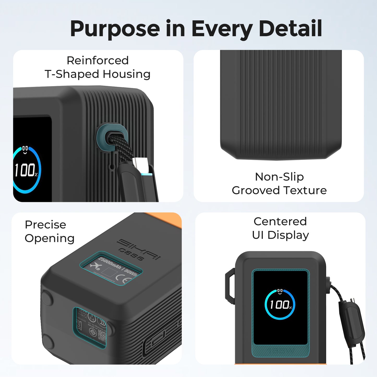 SikaiCase Silicone Case for Anker Laptop Power Bank (25K, 165W) A1695