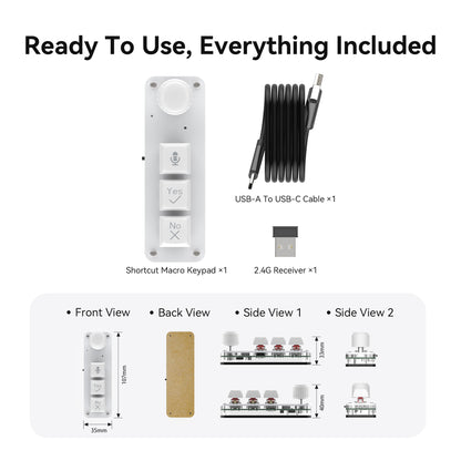 PicoKey Vibe Coding Voice Macro Keypad with Built-In Mic & Knob