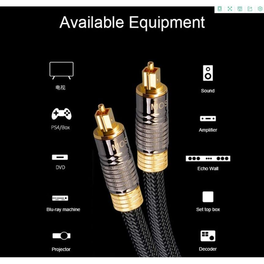 7.1 Surround Sound Optical Fiber Digital Audio Cables - High - Quality Audio for Home Theater Systems - SIKAI CASE