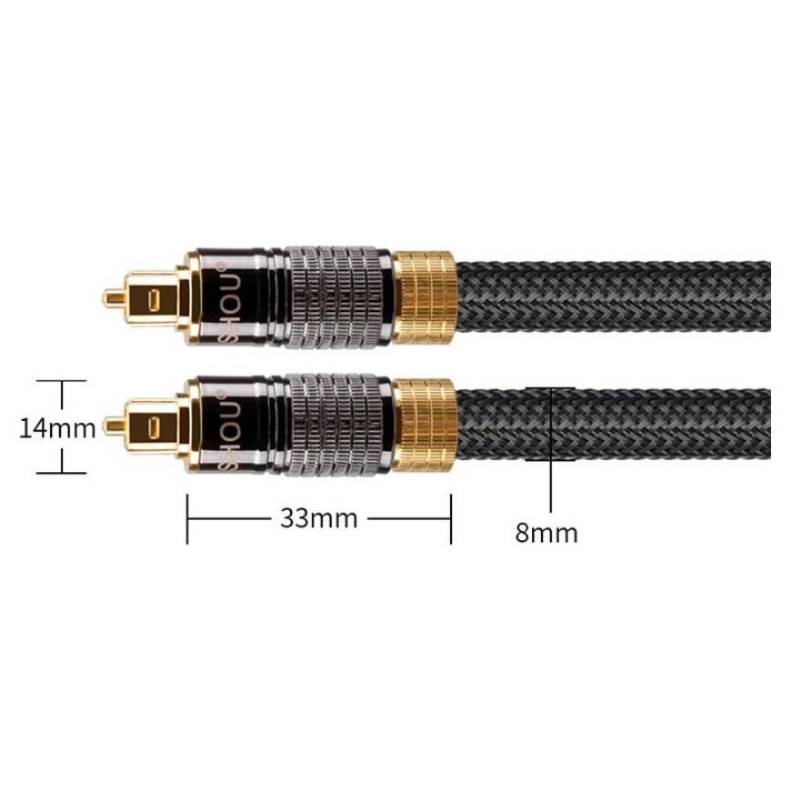 7.1 Surround Sound Optical Fiber Digital Audio Cables - High - Quality Audio for Home Theater Systems - SIKAI CASE