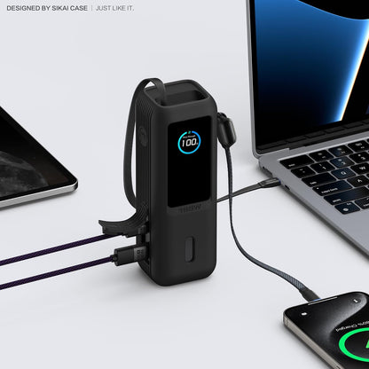 Anker Laptop Power Bank (25K, 165W) A1695 case with integrated cable dust protection
