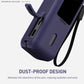 Silicone Case for Anker Laptop Power Bank (25,000mAh 165W) 1/4" Nut Hole,SD/SIM Card Storage, Display Protection&Dustproof, Travel Protective Cover Compatible with Anker Power Bank 165W