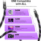 SIKAI CASE USB C Phone Lanyard with Reflective Strip, 240W Fast Charging Cable, Anti-Theft Phone Charging Cord for Travel/Night Cycling