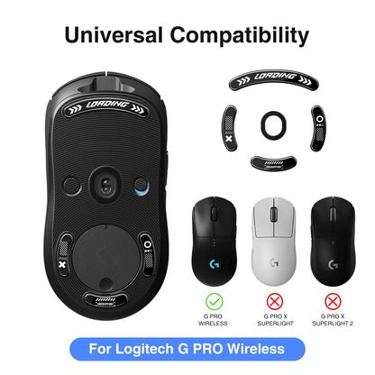 Mouse Feet Skates for Logitech G Pro Wireless Gaming Mouse - 0.8mm PTFE, Smooth Glide, Ultra Strong Flawless Glass Skates, Pro Performance Upgrade (White)