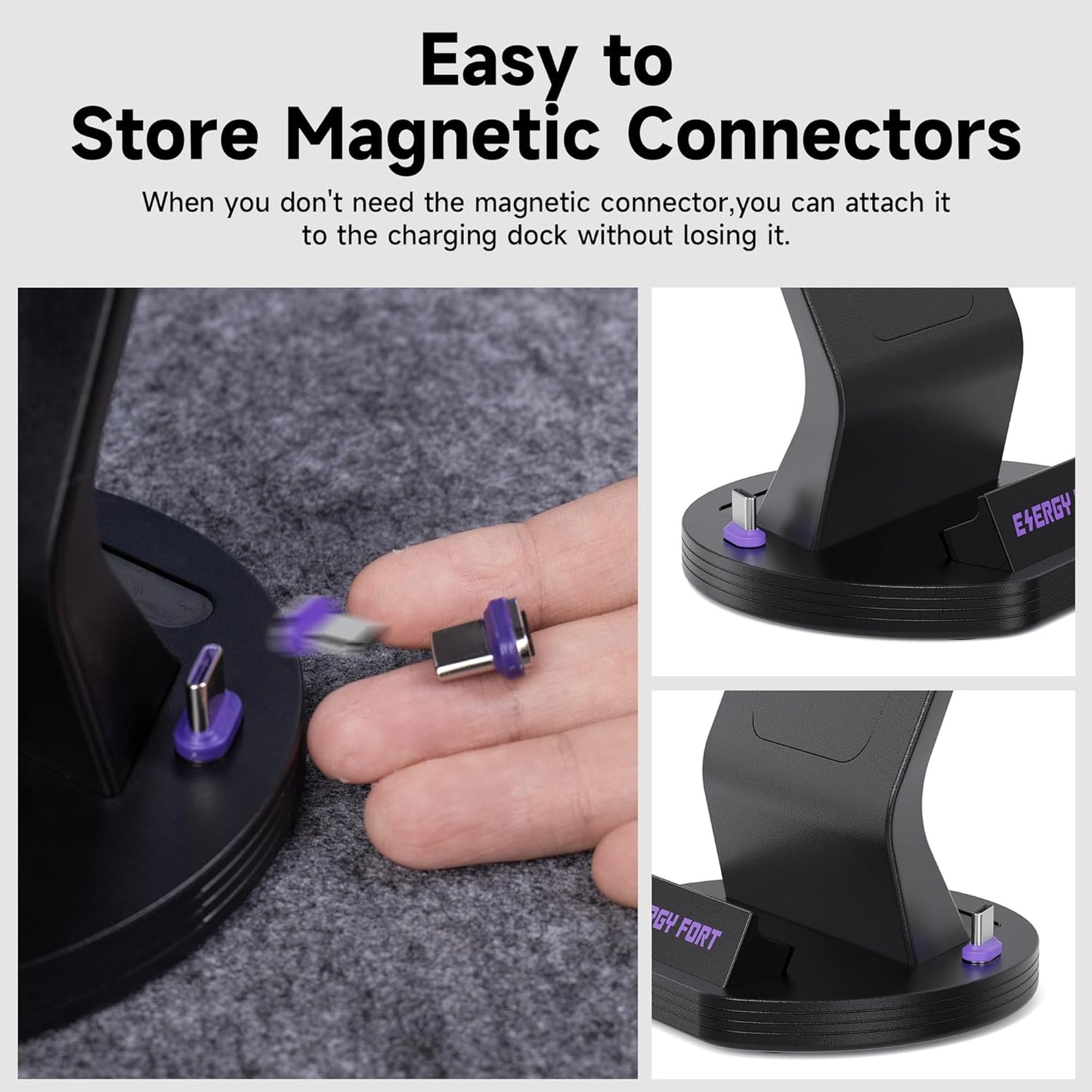 USB C Charger Dock Compatible with Samsung A05,A15,A55,A16,A35,A25,A53, Fast Charging Type C Charger Stand for All USB-C Mobile Phones and More Type C Devices, Black