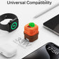 USB C Charger Adapters with Carrot Silicone Case, PD33W Foldable USB C Charger Fast Charging for iPhone 16/15 Series, iPad, Galaxy, Scratch Resistant with Precise Cut-Out