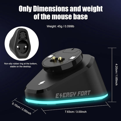 for Logitech G Pro Wireless Gaming Mouse Charging Dock RGB Compatible with Logitech G PRO X Superlight 2(2023), G502X Lightspeed,G903 Lightspeed for Razer Wireless Mouse/Logitech Powerplay Wireless